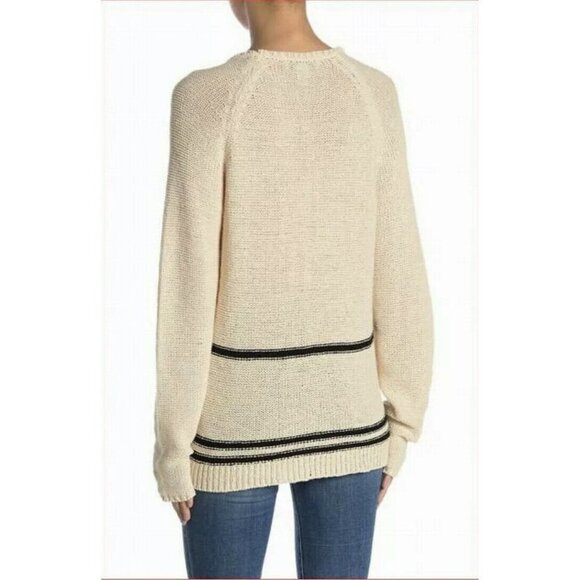 MAGASCHONI Womens‎ Sweater Beige Striped Pullover Tunic Size XS - Picture 6 of 6